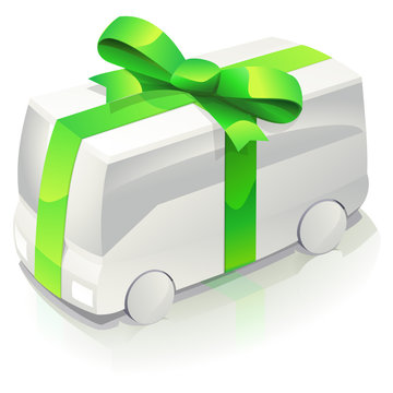 Transport en commun offert (ruban vert)