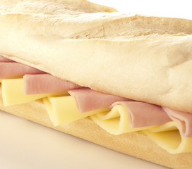 sandwiches with cheese and ham