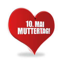 10. Mai Muttertag Herz