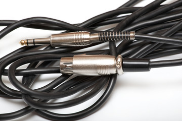 Black microphonic cable