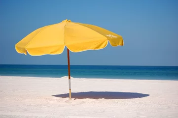 Papier Peint photo autocollant Clearwater Beach, Floride Beach umbrella