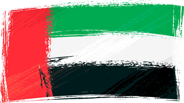 Grunge United Arab Emirates flag
