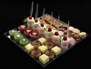 Dessert tray finger food
