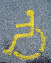 parking space for disabled persons