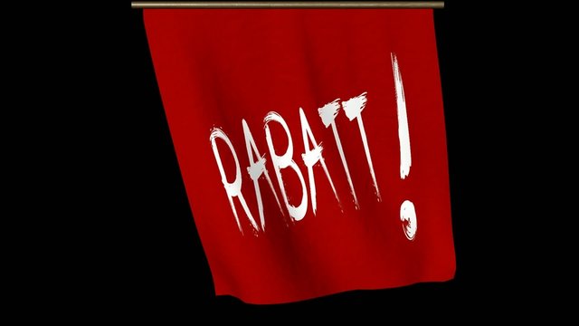 Rabatt - Fahne 1.1