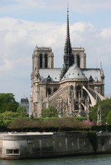 Fototapeta na wymiar cathédrale Notre Dame à Paris