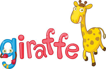 Fototapeta premium g for giraffe