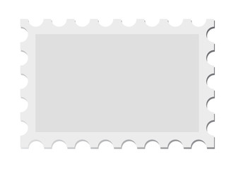 vector post stamp isolated on white
