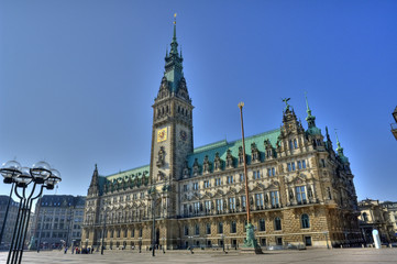 Fototapeta na wymiar Hamburg Town Hall