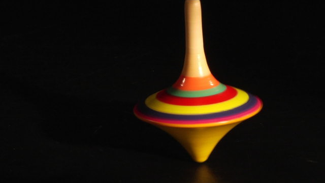 spinning top in the dark