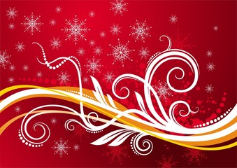 Abstract red Christmas holidays background