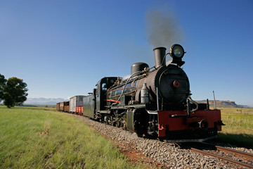 Obraz na płótnie Canvas Vintage steam locomotive