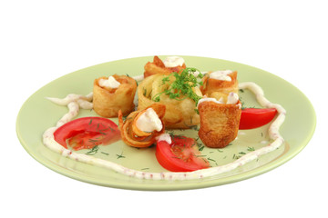 served potatos