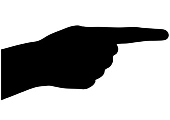finger showing direction