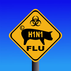 warning swine flu H1N1 sign