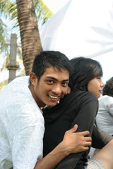 Obraz premium asian young couple
