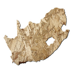 South Africa chipboard map