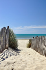 Accès à la plage