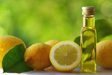 Lemons and olive oil.