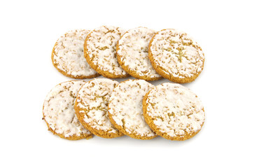 Iced oatmeal cookies