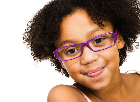 Beautiful Girl Wearing Eyeglasses