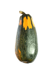 vegetable marrow isolated on white