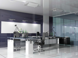 modern interior of office