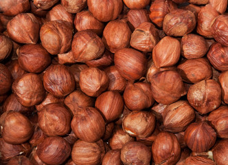 nuts heap composition background