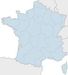 carte des régions de France