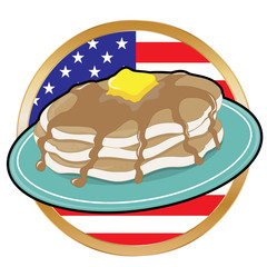 Pancake American Flag