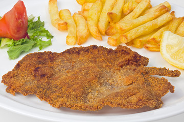Wiener Schnitzel auf einem Teller