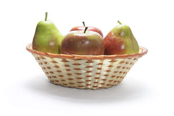 Apples and Pears in Basket