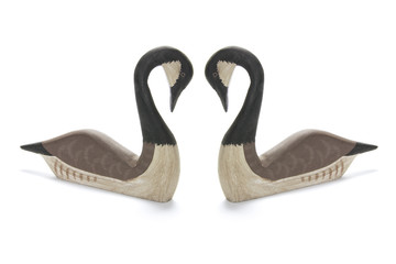 Wooden Goose Figurines