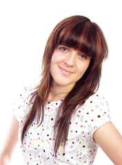 Smiling pretty young woman