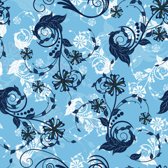 Fototapeta premium floral seamless background