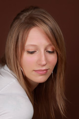 Fototapeta premium happy caucasian woman