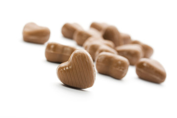 heart chocolates background