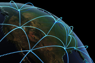 Global communication concept. Hi-res digitally generated image.