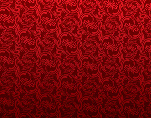 Retro floral ornament