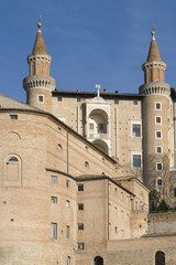 Fototapeta na wymiar Palazzo Ducale w Urbino - Marche - Włochy