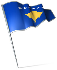 Flag pin - Kosovo