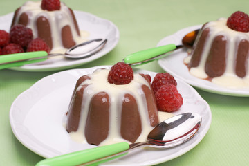 Chocolate blancmange