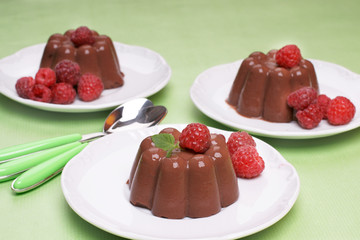 Chocolate blancmange