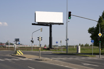 Billboard at a junction
