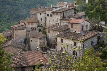 Fototapeta na wymiar Villaggio Medievale