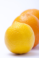 Lemon and two oranges