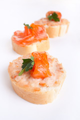 sandwiches with smoked salmon