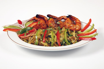 shrimps in plate