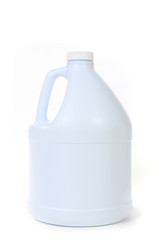 Blank White Bottle of Bleach Isolated - 13826711