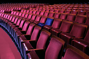 Theatrical seating and your seat stands out from the crowd